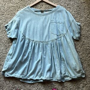 We The Free Moon City Denim Top